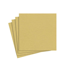 Load image into Gallery viewer, Paper Linen Solid Cocktail Napkins in Gold - 15 Per Package