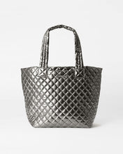 Load image into Gallery viewer, Pewter Metallic Medium Metro Tote Deluxe