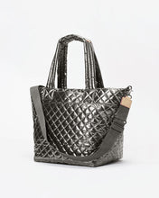 Load image into Gallery viewer, Pewter Metallic Medium Metro Tote Deluxe
