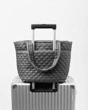 Load image into Gallery viewer, Pewter Metallic Medium Metro Tote Deluxe