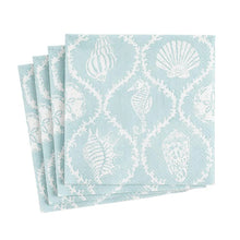 Load image into Gallery viewer, Seychelles Paper Cocktail Napkins in Aqua - 20 Per Package