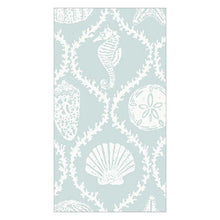 Load image into Gallery viewer, Seychelles Paper Guest Towel Napkins in Aqua - 15 Per Package