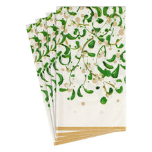 Load image into Gallery viewer, Modern Mistletoe Paper Guest Towel Napkins - 15 Per Package