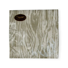 Load image into Gallery viewer, Woodgrain Silver & Gold Cocktail Napkins - 20 Per Package