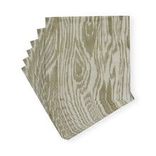 Load image into Gallery viewer, Woodgrain Silver & Gold Cocktail Napkins - 20 Per Package