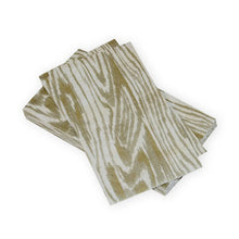 Load image into Gallery viewer, Woodgrain Silver & Gold Guest Towel Napkins - 15 Per Package
