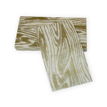 Load image into Gallery viewer, Woodgrain Silver & Gold Guest Towel Napkins - 15 Per Package