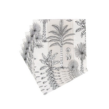 Load image into Gallery viewer, Southern Palms Flax & White Luncheon Napkins - 20 Per Package