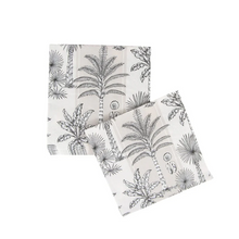 Load image into Gallery viewer, Southern Palms Flax & White Luncheon Napkins - 20 Per Package