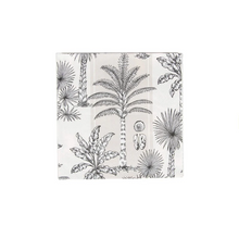 Load image into Gallery viewer, Southern Palms Flax & White Luncheon Napkins - 20 Per Package