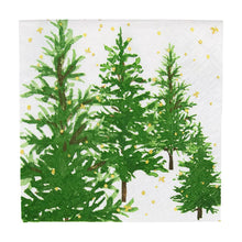 Load image into Gallery viewer, White Christmas Cocktail Napkins - 20 Per Package