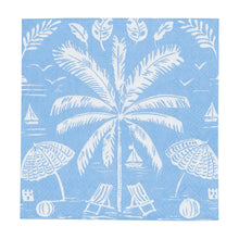Load image into Gallery viewer, Palms And Parasols Ocean Cocktail Napkins - 20 Per Package