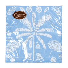 Load image into Gallery viewer, Palms And Parasols Ocean Cocktail Napkins - 20 Per Package