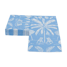 Load image into Gallery viewer, Palms And Parasols Ocean Guest Towel Napkins - 15 Per Package