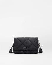 Load image into Gallery viewer, Black Madison Flap Crossbody