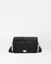 Load image into Gallery viewer, Black Madison Flap Crossbody