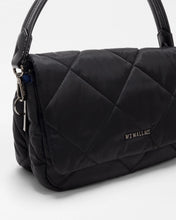 Load image into Gallery viewer, Black Madison Flap Crossbody