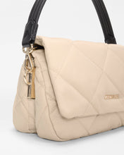Load image into Gallery viewer, Buff/Black Madison Flap Crossbody