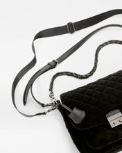 Load image into Gallery viewer, Black Velvet Finish Medium Crosby Lock Crossbody