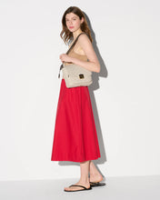 Load image into Gallery viewer, Sandy Linen Medium Crosby Lock Crossbody