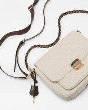 Load image into Gallery viewer, Sandy Linen Medium Crosby Lock Crossbody