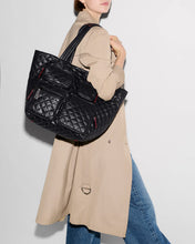 Load image into Gallery viewer, Black Medium Metro Travel Tote