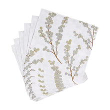 Load image into Gallery viewer, Berry Branches White/Silver Napkin Luncheon -20 Napkins