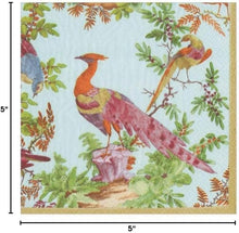 Load image into Gallery viewer, Chelsea Birds Celadon  Cocktail Napkin - 20 Per Package