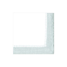 Load image into Gallery viewer, Linen Border Paper Cocktail Napkins in Silver - 20 Per Package
