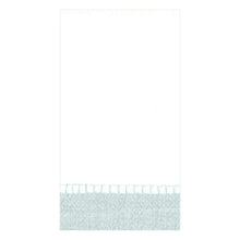 Load image into Gallery viewer, Linen Border Paper Guest Towel Napkins in Silver - 15 Per Package
