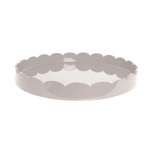 Load image into Gallery viewer, Cappuccino Round Large Lacquered Scallop Tray