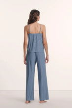 Load image into Gallery viewer, Gisele Printed TENCEL™ Modal Cami & Pant PJ Set Duo Stripe Slate Blue
