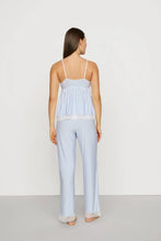Load image into Gallery viewer, Isla TENCEL™ Modal Cami & Straight Leg Pant PJ Set Regatta Stripe Summer Blue/White