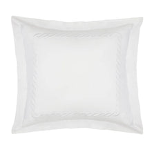 Load image into Gallery viewer, Cable Embroidered Percale Sham Set of 2