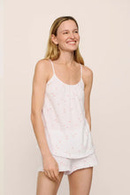 Load image into Gallery viewer, Gisele Printed Modal Ruffle Cami & Shortie Short Set Summer Daisy White