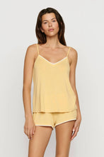 Load image into Gallery viewer, Frida Cami & Shortie Short PJ Set in Sunbeam/Ivory