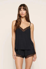 Load image into Gallery viewer, Kari TENCEL™ Modal Cami & Short PJ Set Black