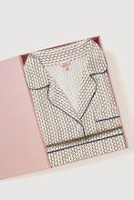 Load image into Gallery viewer, Gisele Printed TENCEL™ Modal Long PJ Set Hourglass Sunbeam/Navy