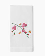Load image into Gallery viewer, Bees & Flowers Hand Towel