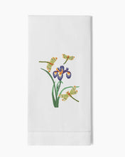 Load image into Gallery viewer, Iris & Dragonfly Hand Towel