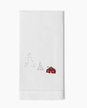Load image into Gallery viewer, Little Red House Hand Towel-White Cotton