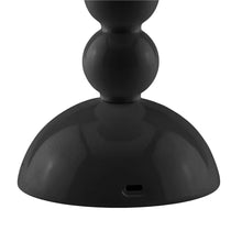 Load image into Gallery viewer, Black Lacquer Rechargeable Bobbin LED Lamp