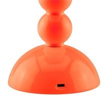 Load image into Gallery viewer, Orange Lacquer Rechargeable Bobbin LED Lamp