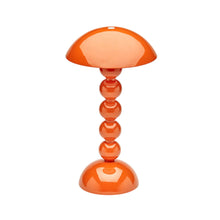 Load image into Gallery viewer, Orange Lacquer Rechargeable Bobbin LED Lamp