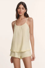 Load image into Gallery viewer, Gisele TENCEL™ Modal Ruffle Cami & Shortie Short Set Buttercream
