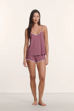 Load image into Gallery viewer, Frida TENCEL™ Modal Cami & Shortie Short PJ Set Fig/Ivory