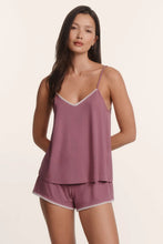 Load image into Gallery viewer, Frida TENCEL™ Modal Cami & Shortie Short PJ Set Fig/Ivory