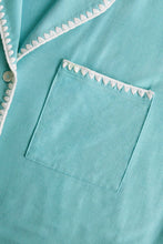 Load image into Gallery viewer, Frida TENCEL™ Modal Shortie Short PJ Set Blue Lagoon/Ivory