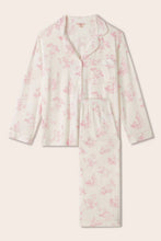 Load image into Gallery viewer, Gisele Printed TENCEL™ Modal Long PJ Set Rose Garden Cameo Pink/Pale Pink