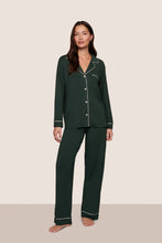 Load image into Gallery viewer, Gisele TENCEL™ Modal Long PJ Set Pine/Ivory